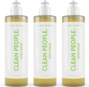 Clean People Liquid Dish Soap - Plant Based Dish Soap - Biodegradable Formula - Recyclable Packaging (Lemon Verbena Scent) 12 Fl. Oz (3 Pack)