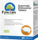 If You Care Dishwasher Tablets 40 Count - Powerful, Plant Based, Concentrated, Biodegradable, Natural Dish Cleaner Detergent, Dishwashing Soap Tabs