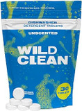 | Dishwasher Detergent Tablets | Unscented Plastic-Free & Eco Friendly Alternative To Liquid Pods - Natural, Sustainable| 30 Pack