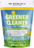Dr. Mercola Greener, Cleaner Dishwasher Pouches, 24 Pouches, Chemical-Free, No Phosphates, No Sls, No Fragrances, No Chlorine, No Dyes, Biodegradable Ingredients