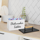Dishwasher Pod Container, Rustic Dishwasher Holder With Lid, Dishwasher Tablet Container For Kitchen Decor And Accessories, Wood Laundry Detergent Pods Container, Kitchen Storage Container
