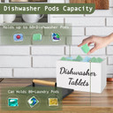 Dishwasher Pod Container, Rustic Dishwasher Holder With Lid, Dishwasher Tablet Container For Kitchen Decor And Accessories, Wood Laundry Detergent Pods Container, Kitchen Storage Container