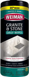 Weiman Granite Cleaner And Polish - 30 Wipes - For Granite Marble Soapstone Quartz Quartzite Slate Limestone Corian Laminate Tile Countertop And More (Pack Of 1), Package May Vary Weiman Granite Cleaner And Polish - 30 Wipes - For Granite Marble Soapstone Quartz Quartzite Slate Limestone Corian Laminate Tile Countertop And More (Pack Of 1), Package May Vary