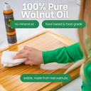 Greener Chef Premium Italian Food-Grade Wood Cutting Board Oil Spray & Butcher Block Oil Conditioner, 100% Walnut Oil For Bamboo Chopping Boards, Food Safe, Mineral Oil & Aerosol-Free - Made In Italy