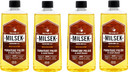 Milsek Furniture Polish And Multipurpose Cleaner Compatible With All Wooden Surfaces, Wick, Rattan,And Shower Door, Original Lemon Oil, 12 Fl Oz (4 Pack), Yellow, 48 Milsek Furniture Polish And Multipurpose Cleaner Compatible With All Wooden Surfaces, Wick, Rattan,And Shower Door, Original Lemon Oil, 12 Fl Oz (4 Pack), Yellow, 48