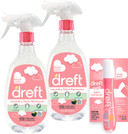 Dreft Stain Remover For Baby Clothes, Fragrance Free And Hypoallergenic Baby Stain Remover Spray Plus Travel Size Stain Treater Pen, 24 Fl Oz ( Pack Of 2 + Stain Pen)