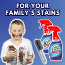 Oxiclean Stain Remover Max Force - 12 Fl Oz (Pack Of 2) - Laundry Stain Remover Spray, Spray And Wash Stain Remover Laundry + 1 Gaudum Laundry Stain Brush