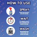 Oxiclean Stain Remover Max Force - 12 Fl Oz (Pack Of 2) - Laundry Stain Remover Spray, Spray And Wash Stain Remover Laundry + 1 Gaudum Laundry Stain Brush