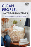 Clean People Natural Oxygen Brightener Stain Remover - Natural Bleach Alternative, Plant Derived Ingredients, Brightens Dull Whites And Colors - Natural Stain Remover For Laundry - 79 Oz