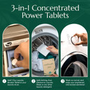 Cleanomic - Oxy Laundry Booster Tablets (White) - Oxy Cleaner Laundry Stain Remover, Color Safe Bleach, Laundry Whitener Brightener (25 Count)