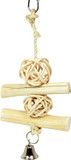 Wild Harvest Chew And Jingle For Cockatiels, Parakeets, Finches And Caged Birds, 1 Count, Toy Made With Real Wood Materials