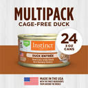Instinct Flaked Duck Entrã£Â©E Wet Cat Food - 3 Ounces, 24 Pack