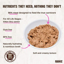 Rawz Natural Premium Pate Canned Cat Wet Food - Made With Real Meat Ingredients No Bpa Or Gums -3 Oz Cans (Case Pack Of 18) (Salmon)