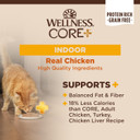 Wellness Core+ Grain Free High Protein Wet Canned Cat Food, Chicken & Chicken Liver Indoor Recipe, 3 Ounces (Pack Of 12)
