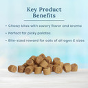 Blue Buffalo True Chews Natural Chewy Cat Treats, Alaska Pollock 3 Oz Bag