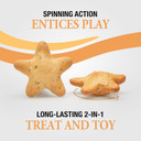 Good ÃÂNã¢Â Tasty Spinning Stars Cat Treats, 1.5 Ounce Bag, 2-In-1 Treat & Toy Made With Real Chicken, Chicken Liver & Catnip, Encourages Playfulness & Low Calorie, 2 Pack