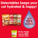 Hartz Delectables Gravy Non-Seafood Lickable Wet Cat Treat & Food Topper, Chicken Flavor Variety, 12 Pack, 1.40 Ounce (Pack Of 12)