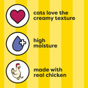 Temptations Creamy Puree Squeezable Lickable Wet Cat Treats With Salmon, 0.42 Oz. Tubes, Pack Of 16