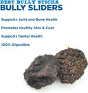 Best Bully Sticks 100% Beef Bully Stick Char Burger Slider Crunchy Dog Treats - Made Of All-Natural Bully Sticks - Bite-Sized & Highly Digestible - 0.5 Lb Bag
