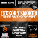Premium Hickory Smoked Real Beef Dog Treats - Bully Snap Stick, 20 Pack - Reward, Puppy & Dog Training Treats - Usa Smoked & Packed - No Additives, 100% Natural, Healthy Rawhide-Free High Protein