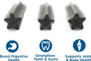 Best Bully Sticks All-Natural Doggie Dental Chews - Star Shaped Beefy Dental Chews - Limited Ingredient, Collagen, Real Beef, 100% Digestible - Promotes Dental Hygiene And Health - 6 Pack