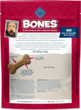 Blue Buffalo Bones Natural Crunchy Dog Treats, Medium Dog Biscuits, Beef (16-Oz Bag, 4 Count)