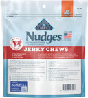 Blue Buffalo Nudges Jerky Chews Natural Dog Treats Small Breed, Beef, 10Oz Bag, 10 Count