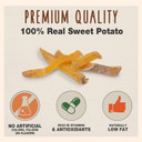 Cadet Gourmet Sweet Potato Fries Dog Treats - Healthy & Natural Sweet Potato Dog Training Treats For Small & Large Dogs - Inspected & Tested In Usa (1 Lb.)