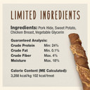 Cadet Gourmet Triple Chews Pork Hide, Sweet Potato, & Chicken Dog Treats - Healthy Dog Treats For Small & Large Dogs - Inspected & Tested In Usa (6 Count)