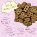 Charlee Bear Bearnola Bites Dog Treats, P.B. & Honey Flavor, 8Oz