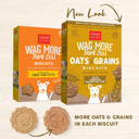 Cloud Star Wag More Bark Less Oats & Grains Crunchy Dog Treats, Peanut Butter, 16 Oz. Box