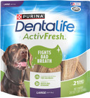 Purina Dentalife Activfresh Chicken Flavor Large Breed Adult Dog Dental Chews - 21 Ct. Pouch