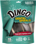 Dingo Tartar And Breath Dental Spirals For All Dogs, 15-Count
