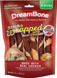 Dreambone Chicken-Wrapped Chews 8 Count, Rawhide-Free Chews For Dogs - Large | 8-Count (3 Pack)