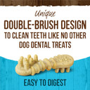 Merrick Fresh Kisses Natural Dental Chews Toothbrush Treat Shape Infused With Real Mint For Tiny Dogs 5-15 Lbs - 20 Ct. Bag(Pack Of 1)