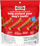 Milk-Bone Original Brushing Chews, 25 Small/Medium Daily Dental Dog Treats Scrubbing Action Helps Clean Teeth