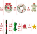 Mon2Sun 12Count Christmas Dog Rawhide Holiday Stocking For Small Dogs