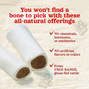Natural Farm Peanut Butter Flavor Filled Dog Bones (5-6 Inch, 3 Pack), Limited Ingredient Stuffed Dental Dog Bone Treats For Small, Medium And Large Dogs