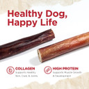 Natural Farm Power Bully Sticks Peanut Flavor Dog Chews (6, 5-Pack), 2-In-1 Power Chews: Premium Beef Cheek Wrapped In Beef Pizzle With Enticing Peanut Butter Flavor, Double Chewing Time