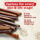 Natural Farm Collagen Dog Chews (3-5, 10 Units), Odor-Free Long Lasting Bully Sticks & Rawhide Alternative Dog Treats, 95% Collagen Low Fat, High Protein Best Dental Dog Treats  Small & Medium Dogs