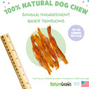 Nature Gnaws Usa Beef Tendons For Dogs (8Oz) - Mixed Thickness - Long Lasting For Aggressive Chewers - Premium Natural Beef Dog Chew Treats - Rawhide Free