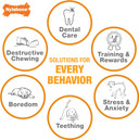 Nylabone Power Chew Classic Bone Chew Toy For Dogs, Durable Dog Toys For Aggressive Chewers, Chicken Flavor, X-Small/Petite - Up To 15 Lbs. (1 Count)