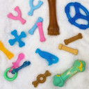 Nylabone Puppy Ring Bone Chew Toy - Puppy Chew Toys For Teething - Puppy Supplies - Chicken Flavor, Medium/Wolf (1 Count)