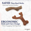 Nylabone Gourmet Style Strong Dog Chew Toy Bundle Bacon & Peanut Butter Small/Regular (2 Count)