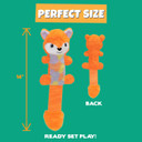 Pet Factory Shake & Squeak Cuddlez Plush Dog Toy, Randomly Selected - Fox Or Elephant, One Size