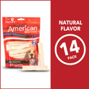 Pet Factory American Beefhide 3-3.5" Mini Rolls Dog Chew Treats - Natural Flavor, 14 Count/1 Pack