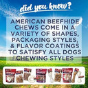 Pet Factory American Beefhide 3" Mini Rolls Dog Chew Treats - Chicken Flavor, 40 Count/1 Pack
