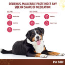 Pet Md Wrap-A-Pill With Dog Probiotics - Pill Wrap For Dogs Medicine - Easy-To-Use Paste To Hide Capsules, Create Pockets And Pill Treats For Dogs - Bacon (4.2Oz)
