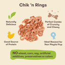 Pet 'N Shape Chik 'N Rings Jerky Dog Treats - 8 Ounce