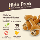 Pet 'N Shape Hide Free Chik 'N Knot Bones, 30 Count 14.25 Oz - Rawhide Free Dog Treats - No Hide Alternative Chew Treat For All Life Stages